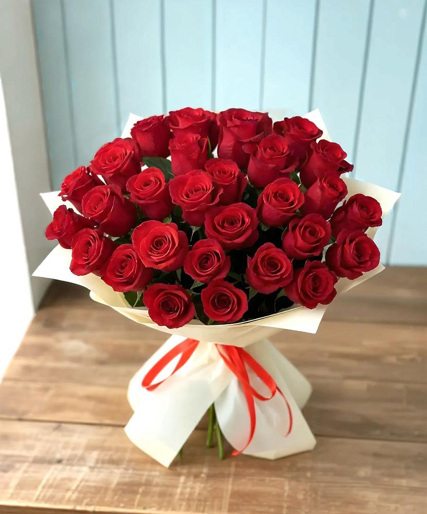Букет 29 Красных роз в Чехов-7