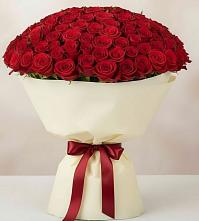 Букет 101 Красная роза Милано в Чехов-7