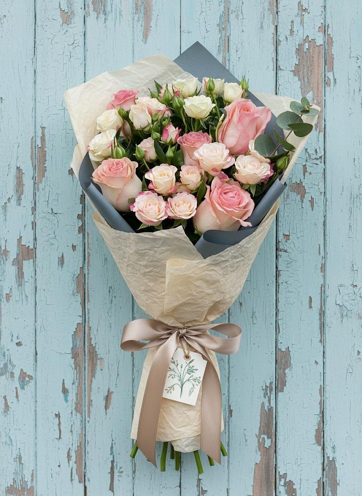 Букет цветов из: Розы в Чехов-7