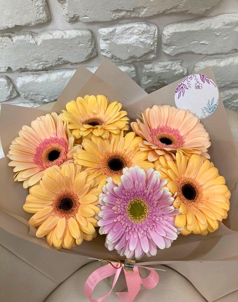 Букет цветов из: Герберы в Чехов-7