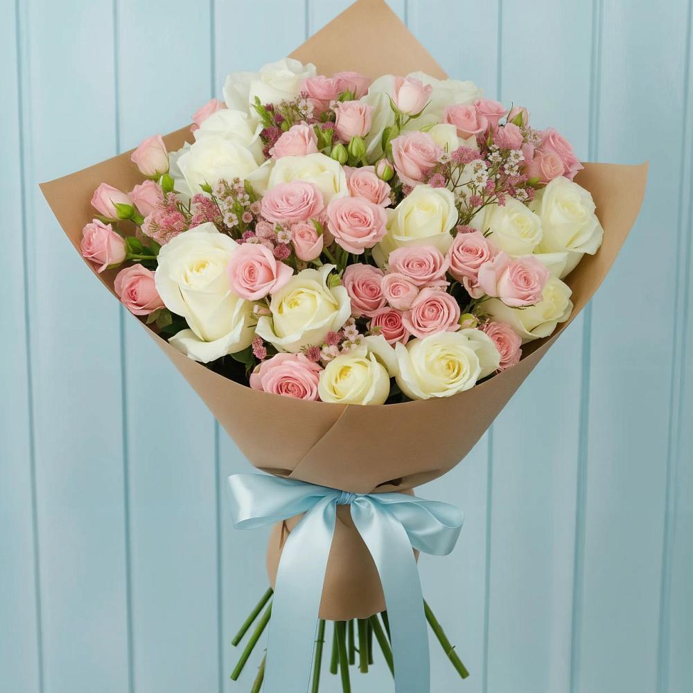 Букет цветов из: Розы в Чехов-7