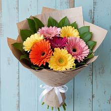 Букет цветов из:  Герберы в Чехов-7