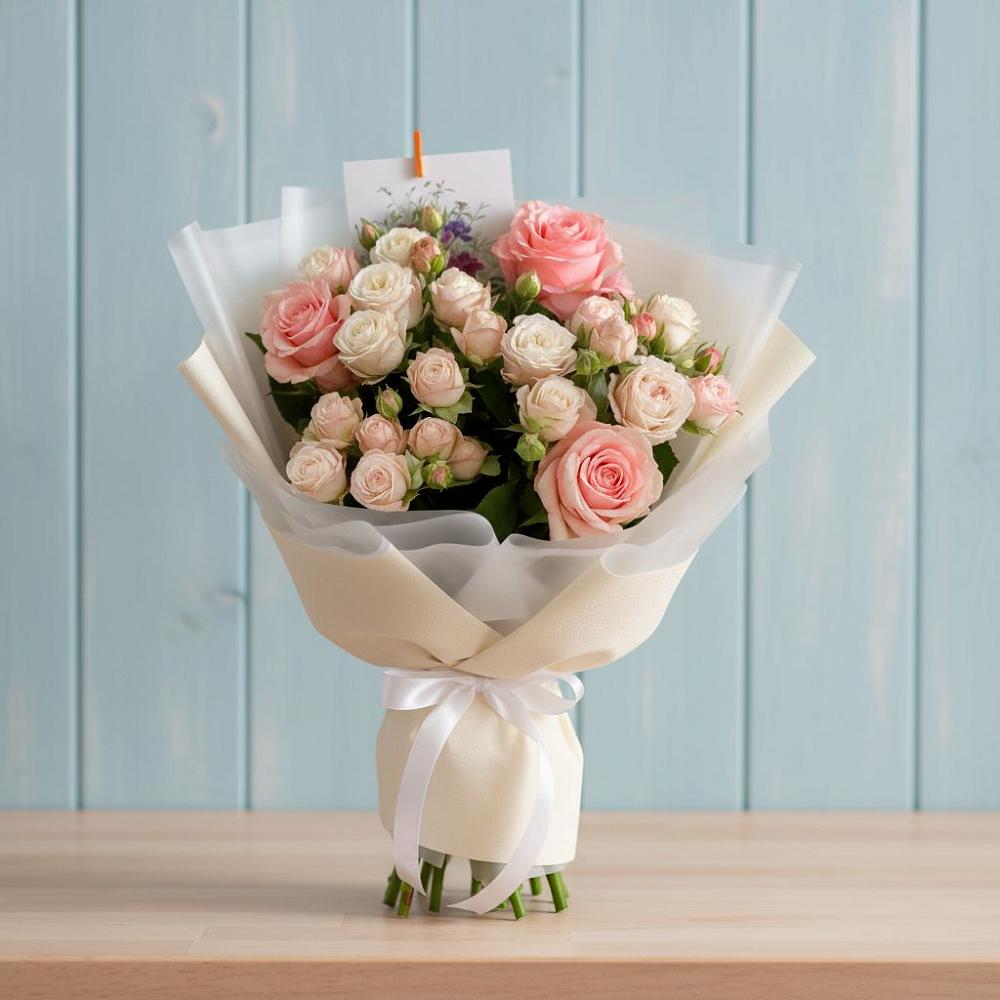 Букет цветов из: Розы в Чехов-7