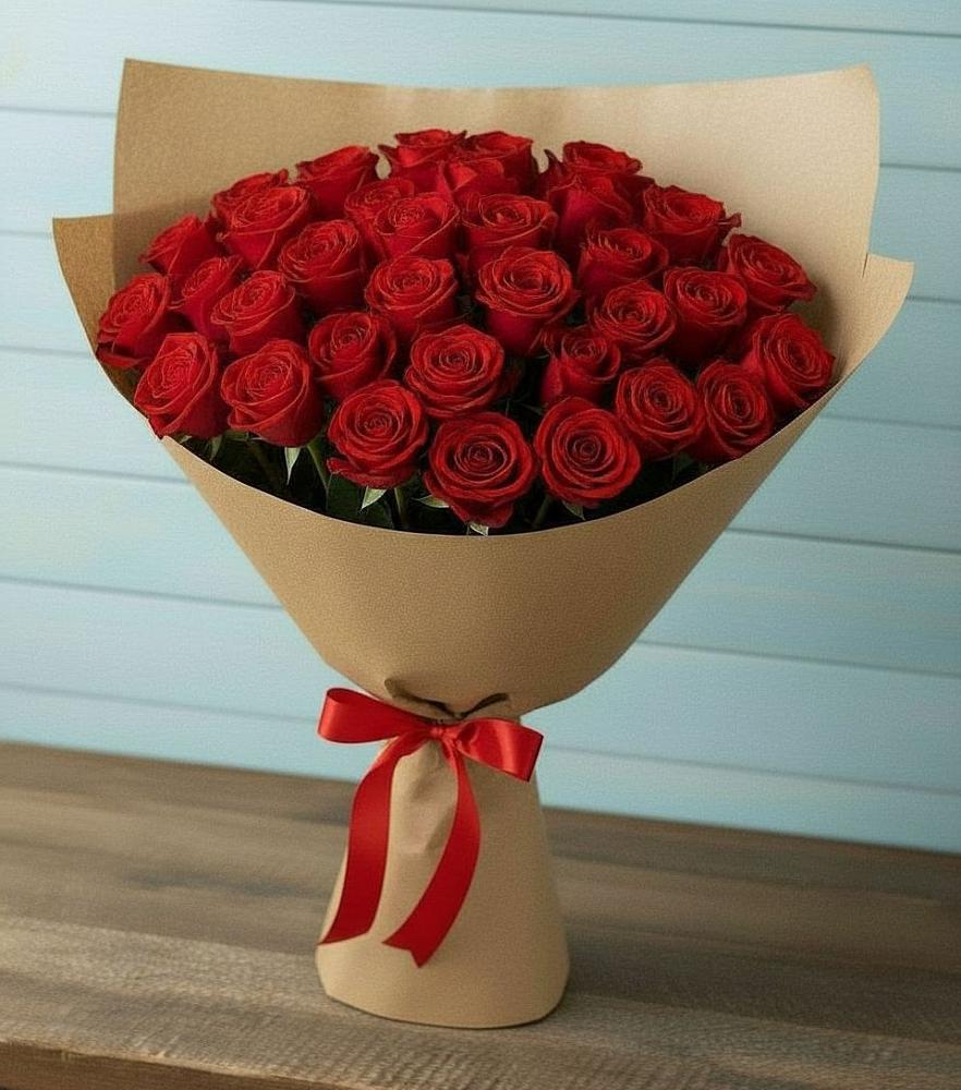 Букет Красные розы Милано в Чехов-7