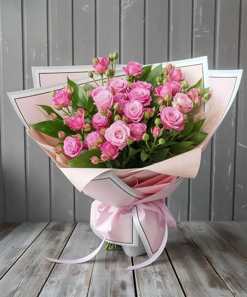 Букет Розовый кустик в Чехов-7