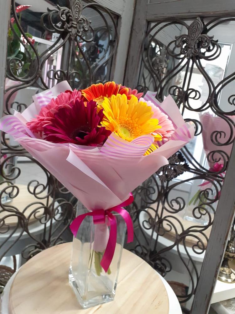 Букет цветов из: Герберы в Чехов-7