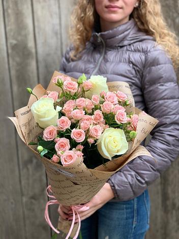 Букет цветов из: Розы в Чехов-7
