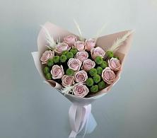 Букет цветов из:  Розы и Хризантемы в Чехов-7
