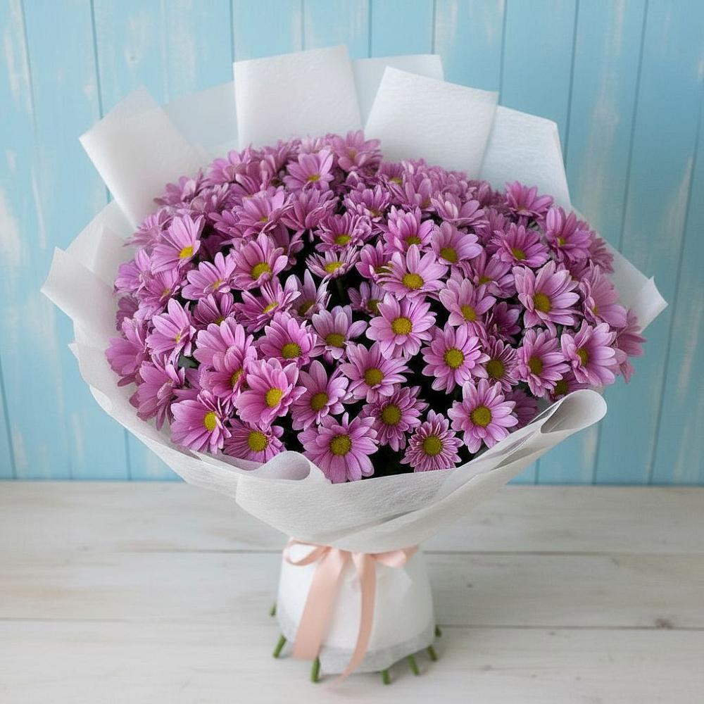 Букет цветов из: Хризантемы в Чехов-7
