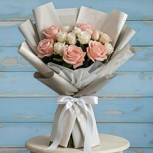 Букет цветов из:  Розы #REPLACE_PRED# Чехов-7
