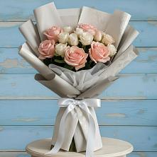 Букет цветов из:  Розы в Чехов-7