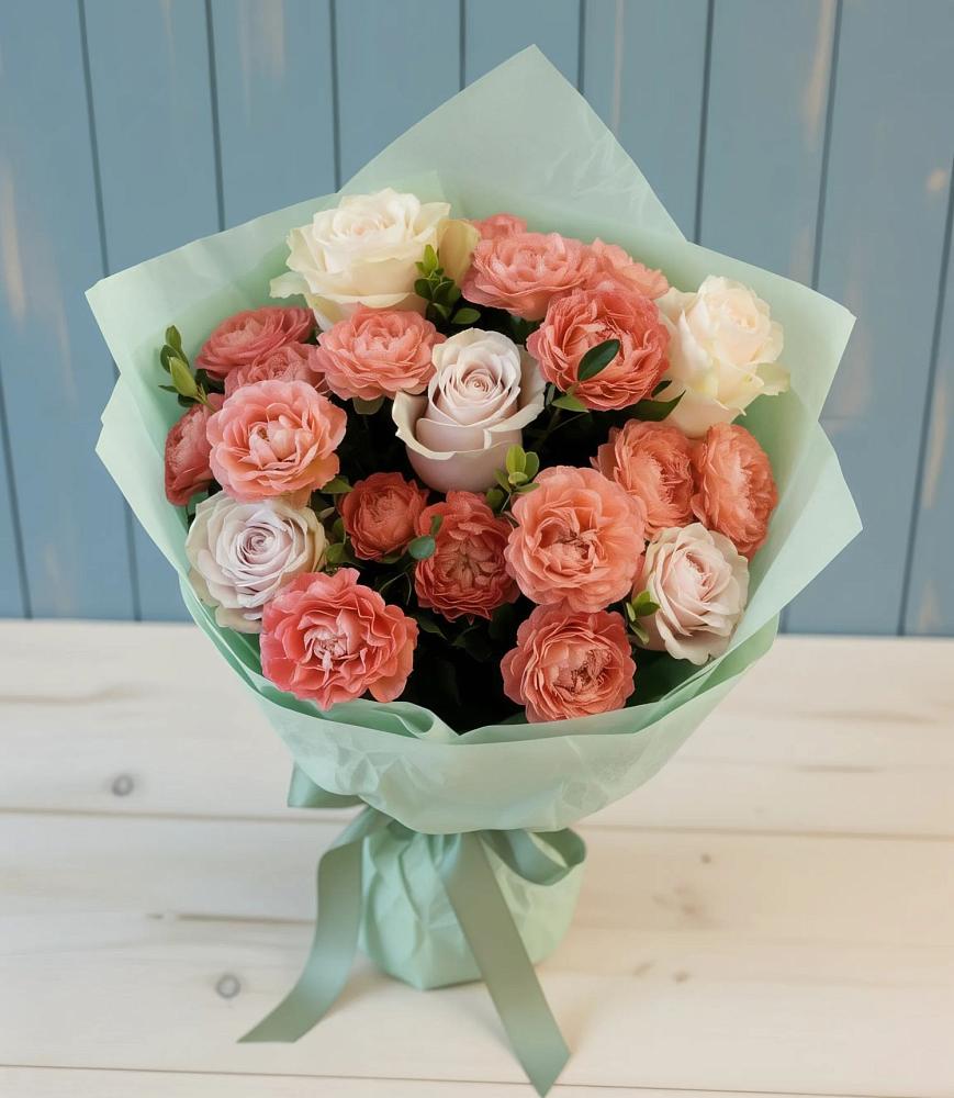 Букет цветов из: Розы в Чехов-7