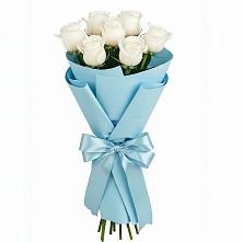 Букет 7 белых роз Проуд #REPLACE_PRED# Чехов-7