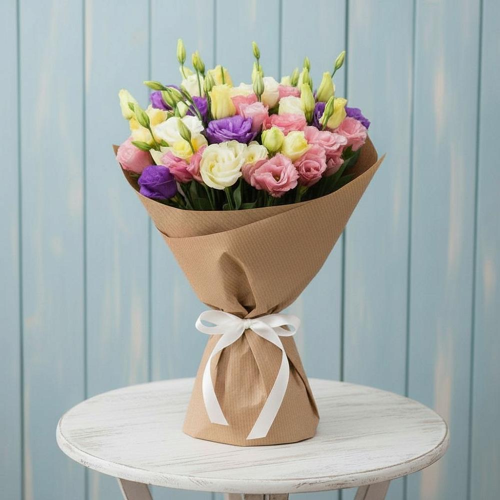 Букет цветов из: Лизиантусы в Чехов-7