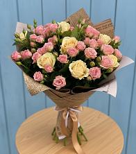 Букет цветов из:  Розы в Чехов-7