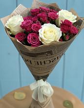 Букет цветов из:  Розы в Чехов-7