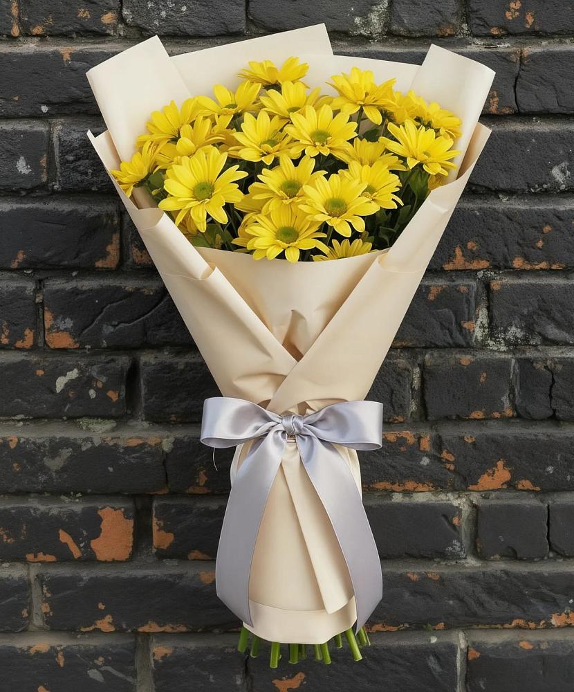 Букет цветов из: Хризантемы в Чехов-7