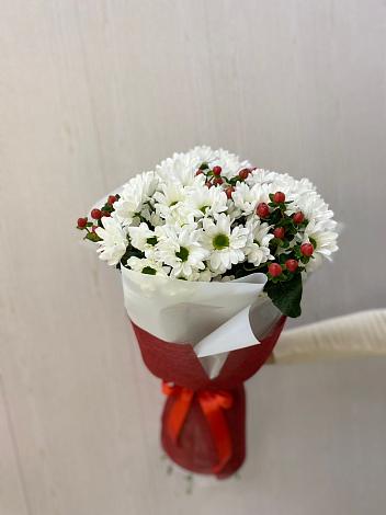 Букет цветов из: Хризантемы в Чехов-7