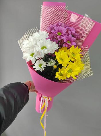 Букет цветов из: Хризантемы в Чехов-7
