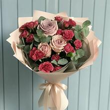 Букет цветов из:  Гвоздики и Розы #REPLACE_PRED# Чехов-7