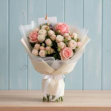 Букет цветов из:  Розы в Чехов-7