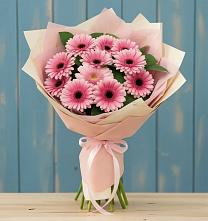 Букет цветов из:  Герберы в Чехов-7